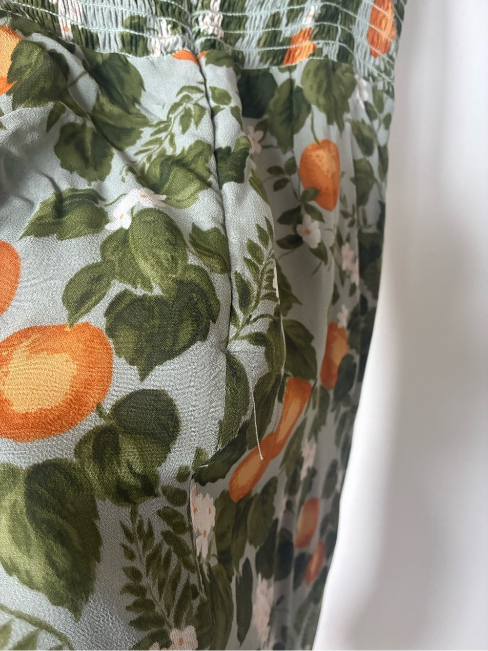 Reformation EMBRY DRESS IN ORANGE GROVE - Picture 6 of 7